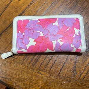 Vera Bradley Pink and Purple Floral Wallet